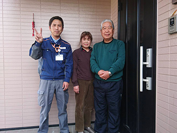 足場の事も考えて一緒にやってもらうことにしました。