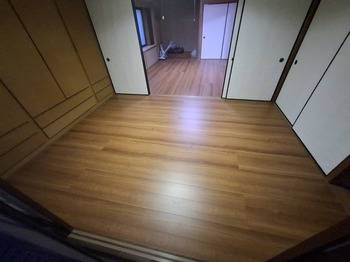 和室リフォームでフローリングの洋間に