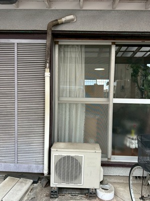 エアコン室外機　工事前.JPG